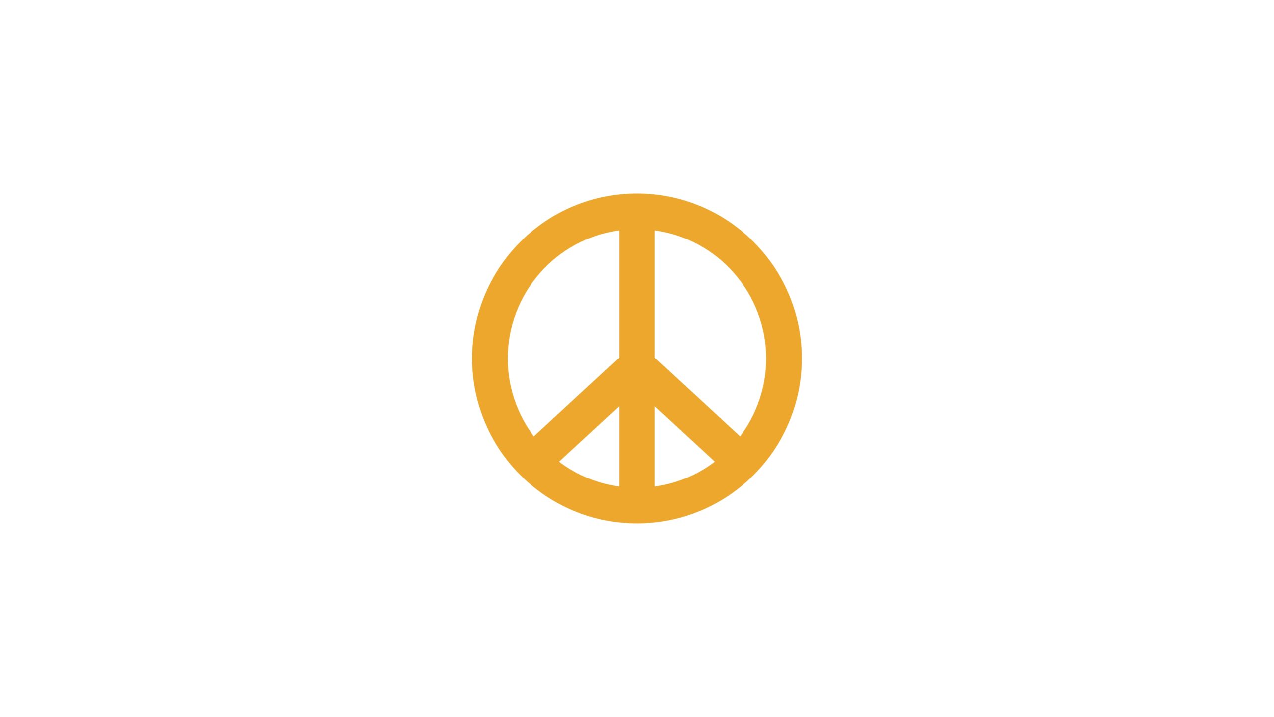 orange peace symbol